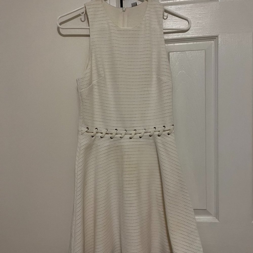 White A-line Dress